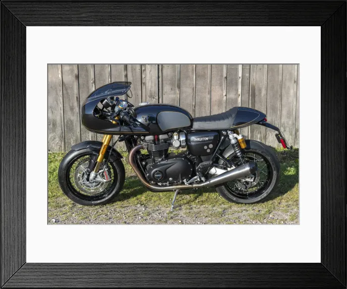 Framed Print : 2019 Triumph Thruxton TFC 1200cc. Creator: Unknown Framed Print : 2019 Triumph Thruxton TFC 1200cc. Creator: Unknown