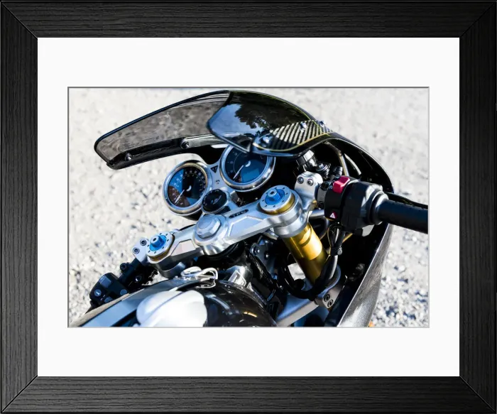Framed Print : 2019 Triumph Thruxton TFC 1200cc. Creator: Unknown Framed Print : 2019 Triumph Thruxton TFC 1200cc. Creator: Unknown