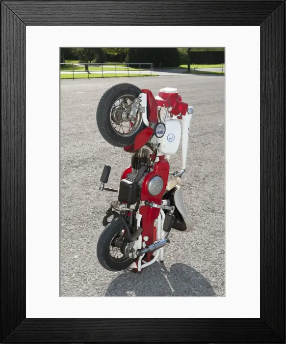 Framed Print : 1975 Carnielli fold-up moped. Creator: Unknown