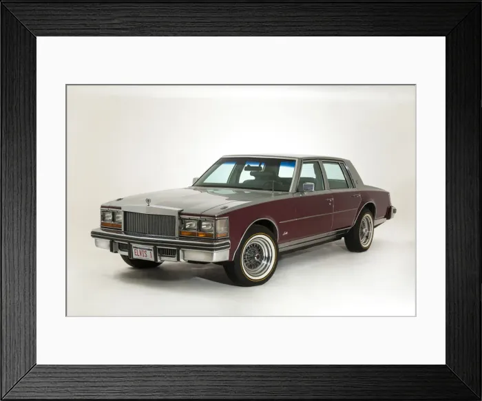 Framed Print : 1977 Cadillac Seville owned by Elvis Presley. Creator: Unknown Framed Print : 1977 Cadillac Seville owned by Elvis Presley. Creator: Unknown