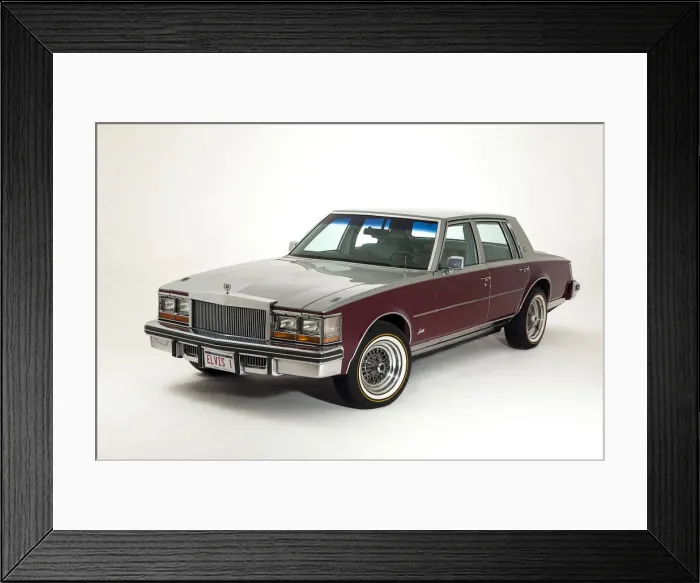 Framed Print : 1977 Cadillac Seville owned by Elvis Presley. Creator: Unknown Framed Print : 1977 Cadillac Seville owned by Elvis Presley. Creator: Unknown