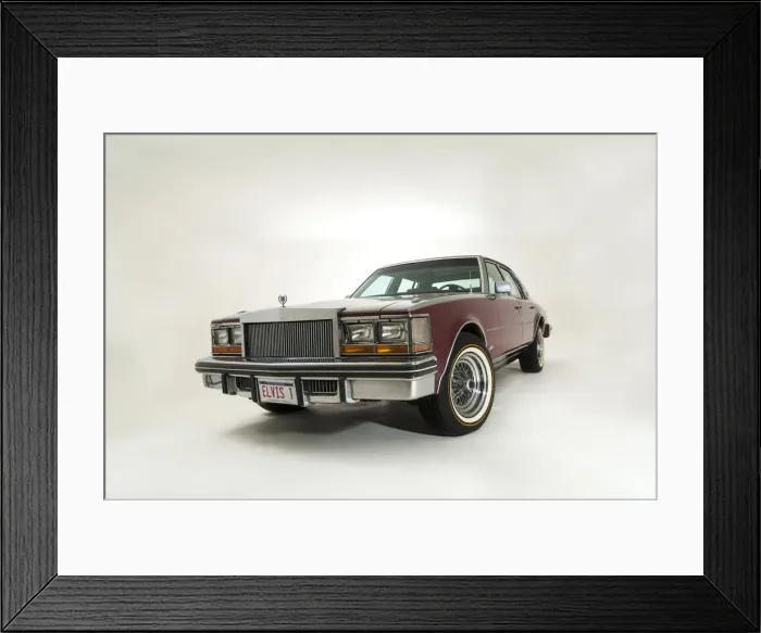 Framed Print : 1977 Cadillac Seville owned by Elvis Presley. Creator: Unknown Framed Print : 1977 Cadillac Seville owned by Elvis Presley. Creator: Unknown