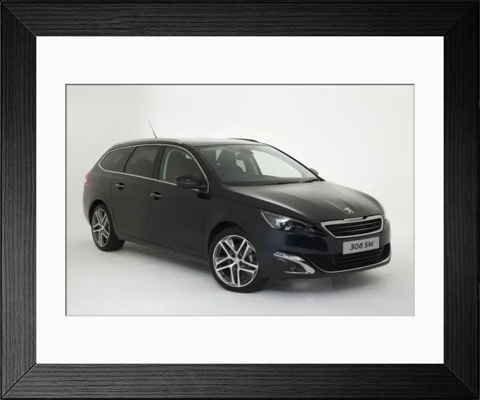 Framed Print : 2015 Peugeot 308 Feline estate. Creator: Unknown