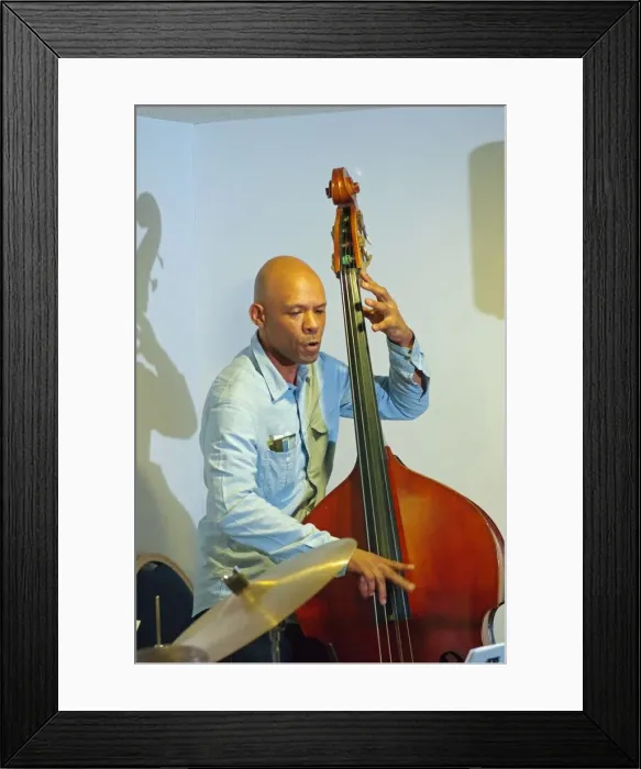 Framed Print : Miles Danso, Splash Point Jazz, Eastbourne, East Sussex, UK, 28 Aug 2019. Creator: Brian O Connor Framed Print : Miles Danso, Splash Point Jazz, Eastbourne, East Sussex, UK, 28 Aug 2019. Creator: Brian O Connor
