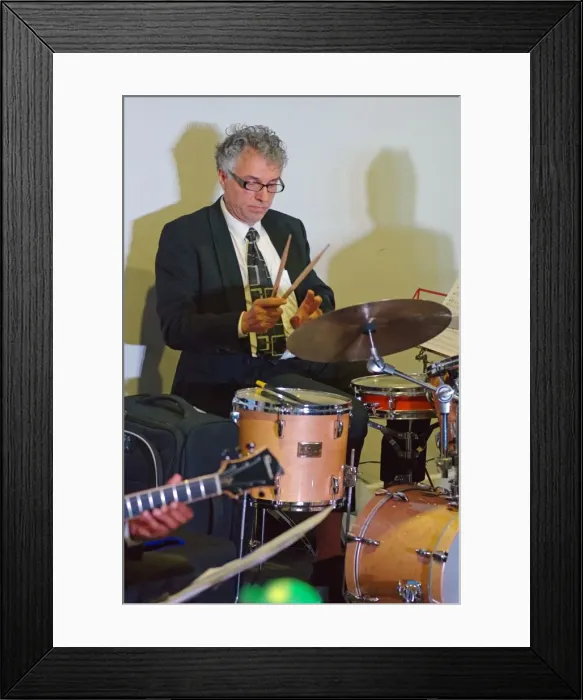 Framed Print : Alex Eberhard, Splash Point Jazz, Eastbourne, East Sussex, UK, 28 Aug 2019. Creator