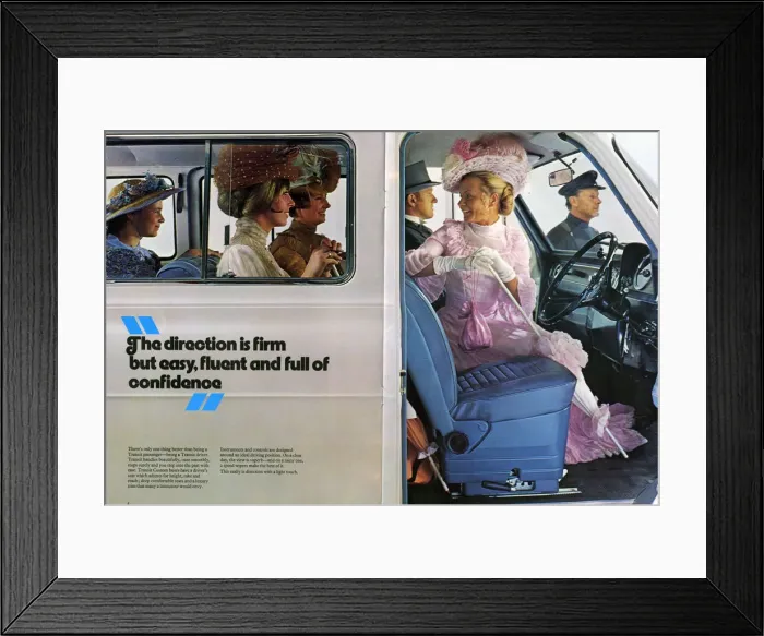 Framed Print : 1973 Ford Transit Van advertising brochure. Creator: Unknown Framed Print : 1973 Ford Transit Van advertising brochure. Creator: Unknown