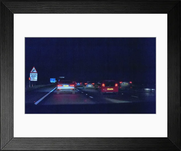 Framed Print : M27 motorway during evening rush-hour 2018. Creator: Unknown Framed Print : M27 motorway during evening rush-hour 2018. Creator: Unknown