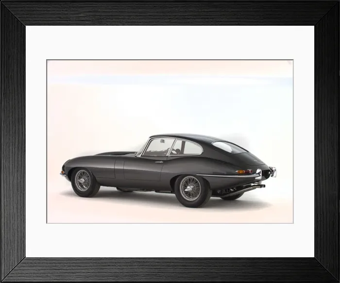 Framed Print : 1966 Jaguar E type Series 1 fixed head coupe. Creator: Unknown Framed Print : 1966 Jaguar E type Series 1 fixed head coupe. Creator: Unknown