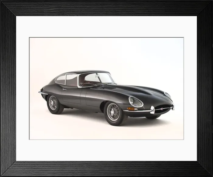 Framed Print : 1966 Jaguar E type Series 1 fixed head coupe. Creator: Unknown