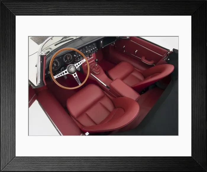 Framed Print : 1964 Jaguar E type Series 1 drophead coupe. Creator: Unknown Framed Print : 1964 Jaguar E type Series 1 drophead coupe. Creator: Unknown