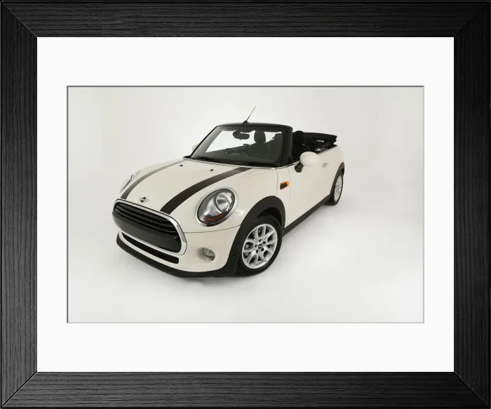 Framed Print : 2017 Mini Cooper Convertible. Creator: Unknown Framed Print : 2017 Mini Cooper Convertible. Creator: Unknown