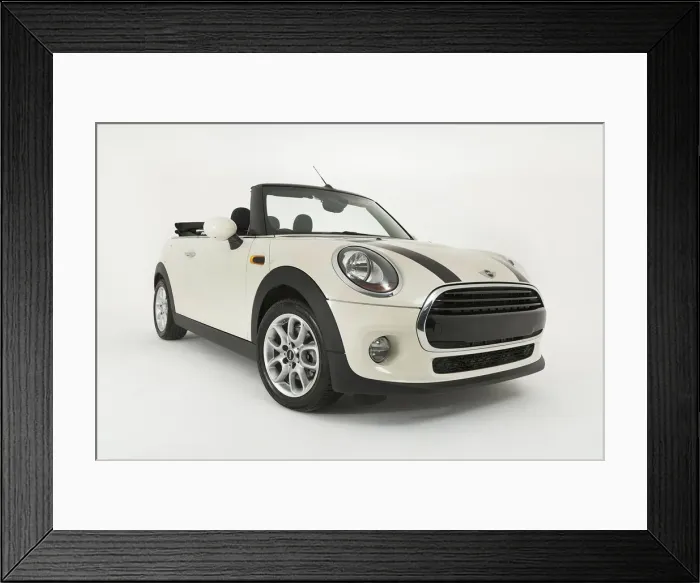 Framed Print : 2017 Mini Cooper Convertible. Creator: Unknown Framed Print : 2017 Mini Cooper Convertible. Creator: Unknown