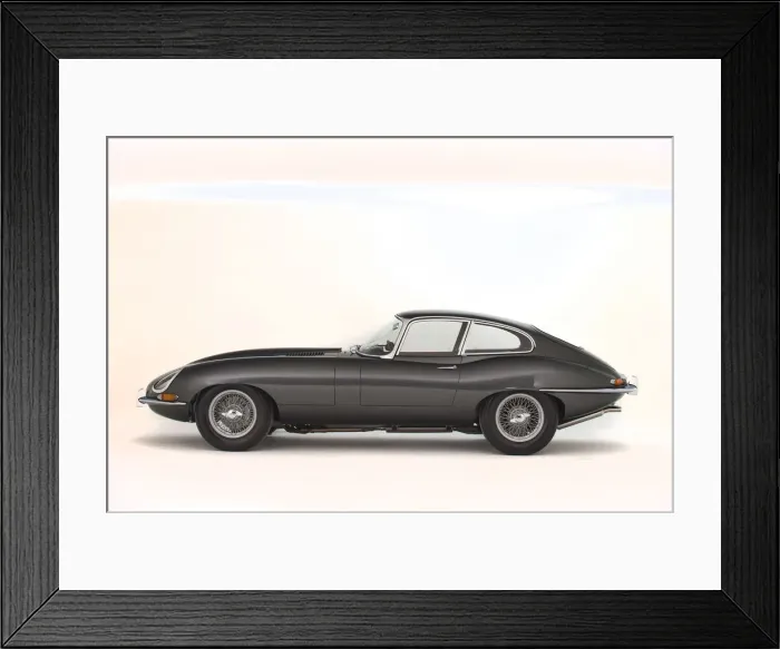 Framed Print : 1966 Jaguar E type Series 1 fixed head coupe. Creator: Unknown Framed Print : 1966 Jaguar E type Series 1 fixed head coupe. Creator: Unknown