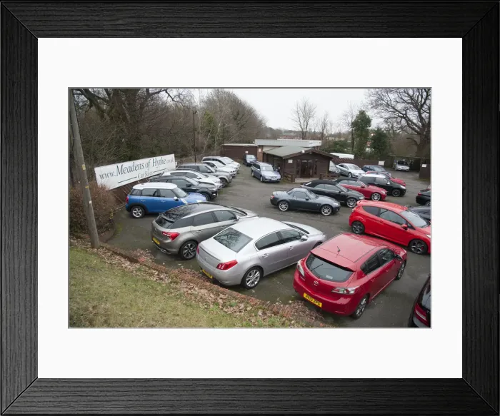 Framed Print : Car sales forecourt 2017. Creator: Unknown Framed Print : Car sales forecourt 2017. Creator: Unknown