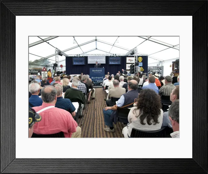 Framed Print : 2009 Bonhams car auction at Beaulieu. Creator: Unknown Framed Print : 2009 Bonhams car auction at Beaulieu. Creator: Unknown