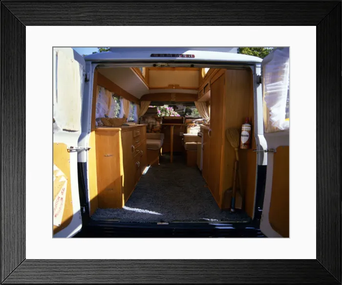 Framed Print : 1964 Commer Autosleeper interior. Creator: Unknown Framed Print : 1964 Commer Autosleeper interior. Creator: Unknown