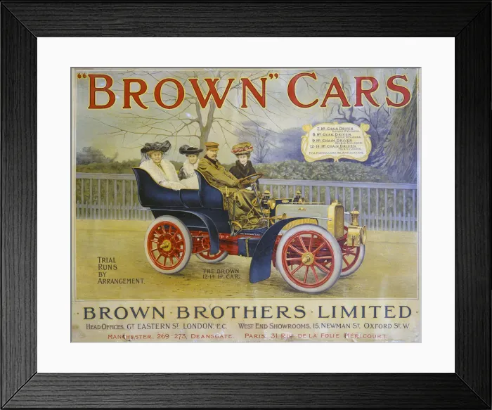 Framed Print : Brown Brothers Limited advertisement. Creator: Unknown Framed Print : Brown Brothers Limited advertisement. Creator: Unknown
