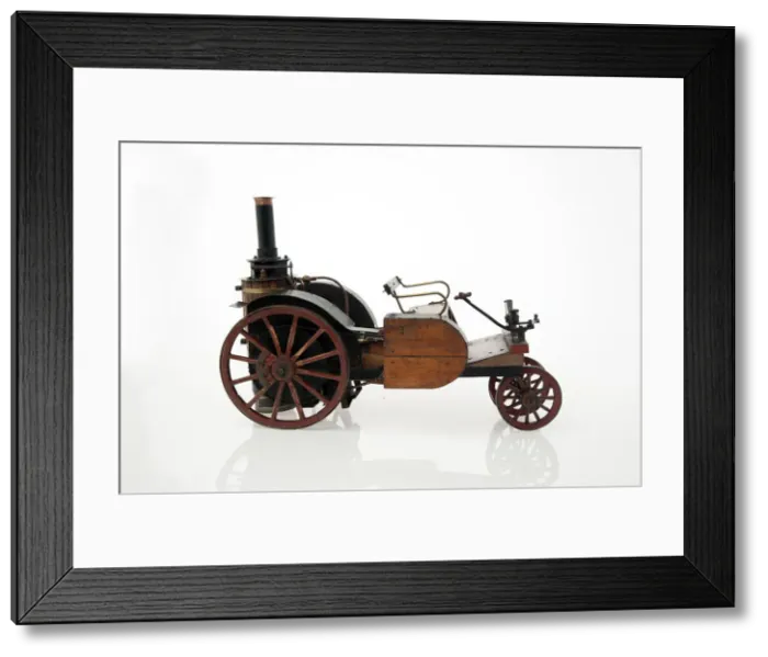 Framed Print : 1868 Knight Steam carriage scale model. Creator: Unknown Framed Print : 1868 Knight Steam carriage scale model. Creator: Unknown