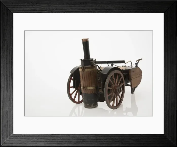 Framed Print : 1868 Knight Steam carriage scale model. Creator: Unknown Framed Print : 1868 Knight Steam carriage scale model. Creator: Unknown