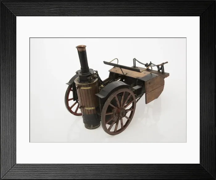 Framed Print : 1868 Knight Steam carriage scale model. Creator: Unknown Framed Print : 1868 Knight Steam carriage scale model. Creator: Unknown