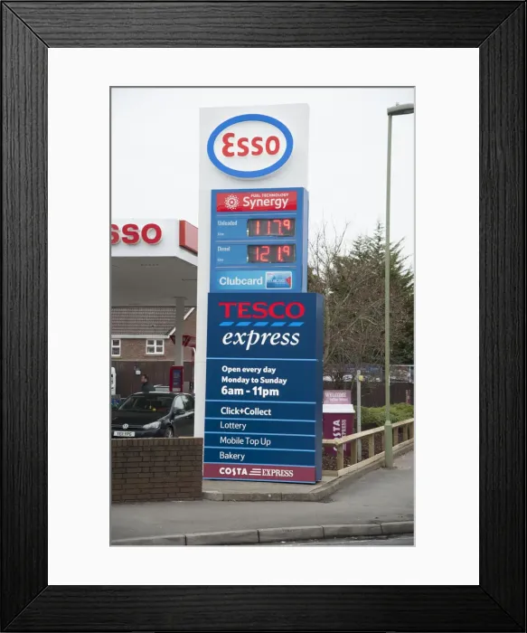 Framed Print : Petrol station 2017. Creator: Unknown Framed Print : Petrol station 2017. Creator: Unknown