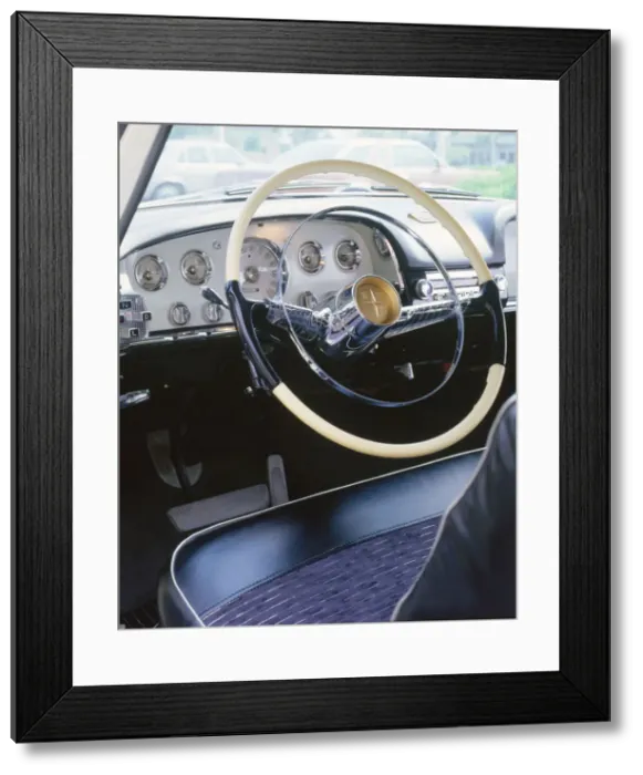 Framed Print : 1956 De Soto Firedome dashboard. Creator: Unknown Framed Print : 1956 De Soto Firedome dashboard. Creator: Unknown