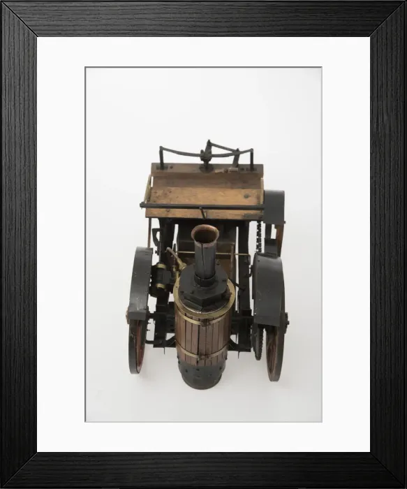 Framed Print : 1868 Knight Steam carriage scale model. Creator: Unknown Framed Print : 1868 Knight Steam carriage scale model. Creator: Unknown