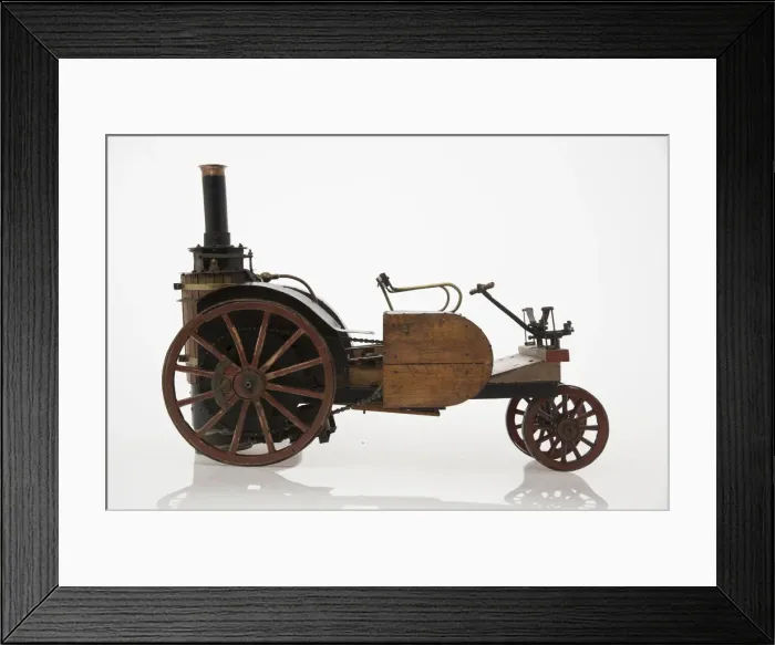 Framed Print : 1868 Knight Steam carriage scale model. Creator: Unknown Framed Print : 1868 Knight Steam carriage scale model. Creator: Unknown