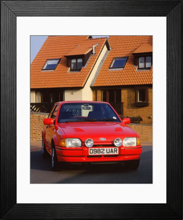 Framed Print : 1987 Ford Escort RS Turbo. Creator: Unknown Framed Print : 1987 Ford Escort RS Turbo. Creator: Unknown