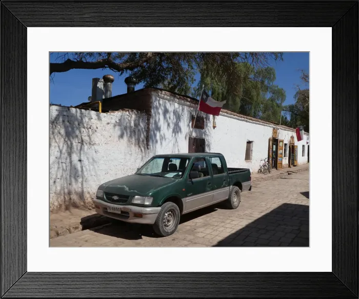 Framed Print : Chevrolet LUV pick-ip truck in Chile 2019. Creator: Unknown Framed Print : Chevrolet LUV pick-ip truck in Chile 2019. Creator: Unknown