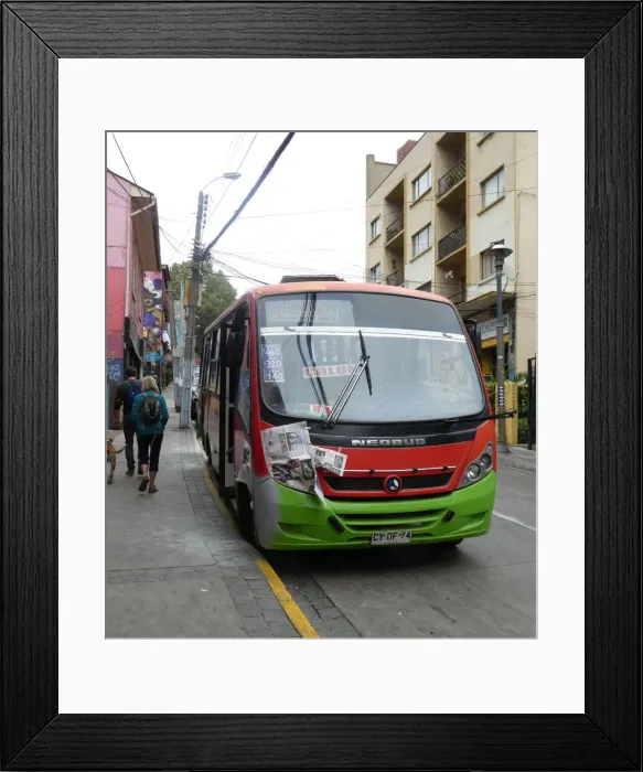 Framed Print : Neobus in Chile 2019. Creator: Unknown Framed Print : Neobus in Chile 2019. Creator: Unknown