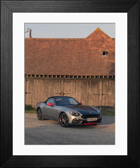 Framed Print : 2018 Fiat 124 Abarth Spider. Creator: Unknown Framed Print : 2018 Fiat 124 Abarth Spider. Creator: Unknown