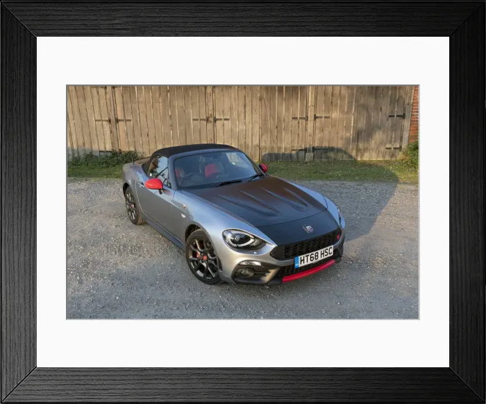 Framed Print : 2018 Fiat 124 Abarth Spider. Creator: Unknown Framed Print : 2018 Fiat 124 Abarth Spider. Creator: Unknown