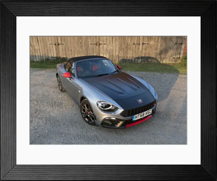 Framed Print : 2018 Fiat 124 Abarth Spider. Creator: Unknown Framed Print : 2018 Fiat 124 Abarth Spider. Creator: Unknown
