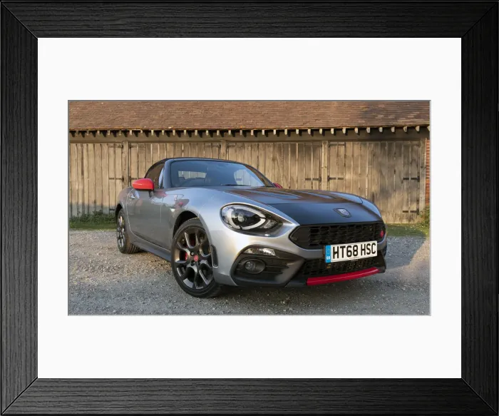 Framed Print : 2018 Fiat 124 Abarth Spider. Creator: Unknown Framed Print : 2018 Fiat 124 Abarth Spider. Creator: Unknown