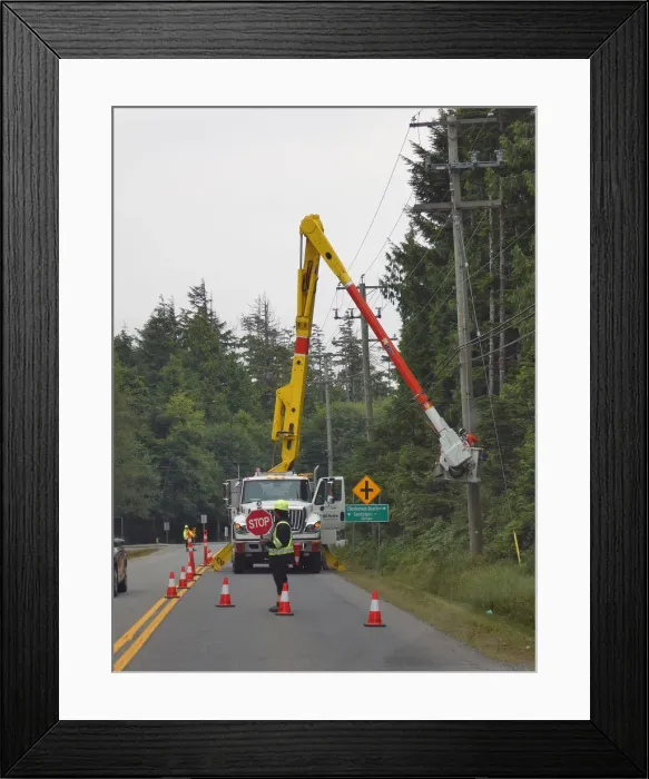 Framed Print : Men at Work in Canada 2018. Creator: Unknown Framed Print : Men at Work in Canada 2018. Creator: Unknown
