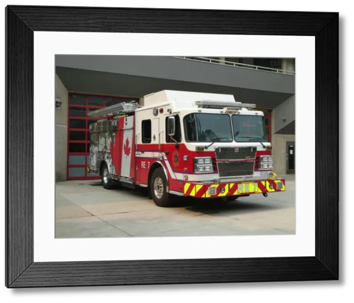 Framed Print : Smeal Fire appliance, Vancouver, British Columbia, Canada 2018. Creator: Unknown Framed Print : Smeal Fire appliance, Vancouver, British Columbia, Canada 2018. Creator: Unknown