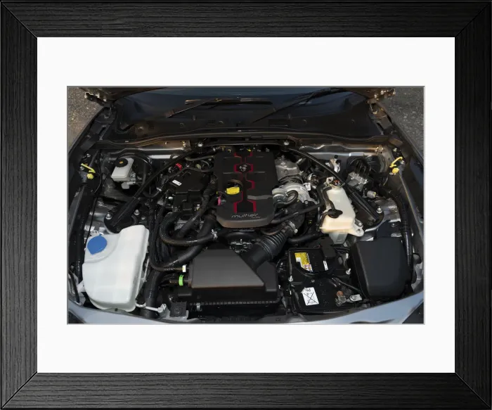 Framed Print : 2018 Fiat 124 Abarth Spider. Creator: Unknown