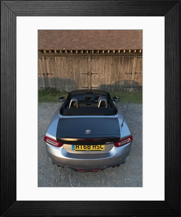 Framed Print : 2018 Fiat 124 Abarth Spider. Creator: Unknown