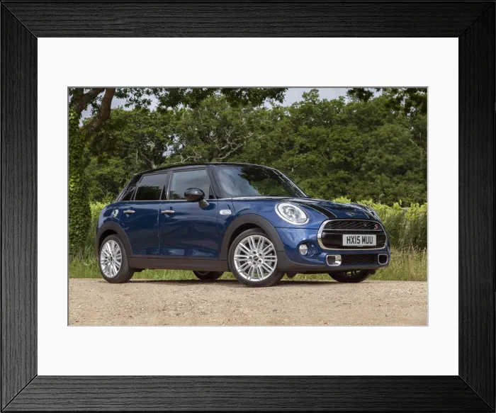 Framed Print : 2015 Mini Coopers 5 door. Creator: Unknown Framed Print : 2015 Mini Coopers 5 door. Creator: Unknown