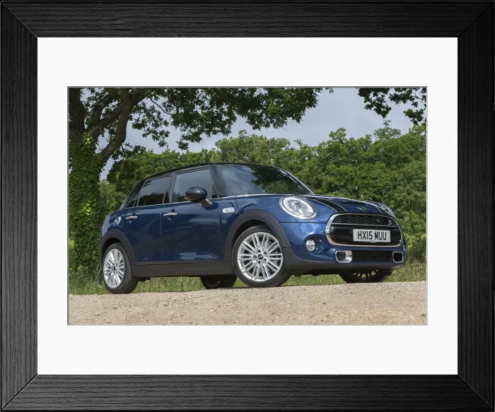Framed Print : 2015 Mini Coopers 5 door. Creator: Unknown Framed Print : 2015 Mini Coopers 5 door. Creator: Unknown