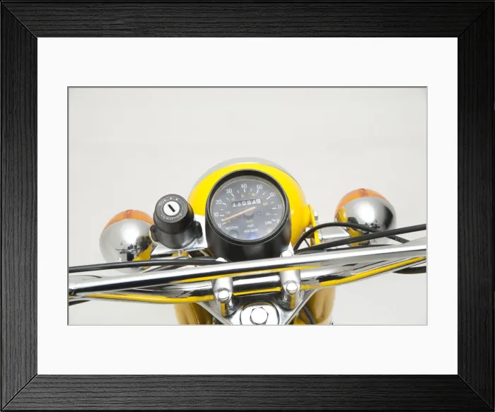 Framed Print : 1987 Yamaha FS1E moped. Creator: Unknown Framed Print : 1987 Yamaha FS1E moped. Creator: Unknown