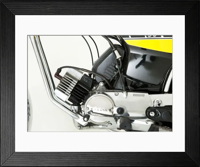 Framed Print : 1987 Yamaha FS1E moped. Creator: Unknown Framed Print : 1987 Yamaha FS1E moped. Creator: Unknown