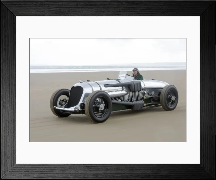 Framed Print : 1933 Napier Railton at Pendine Sands, July 2015. Creator: Unknown Framed Print : 1933 Napier Railton at Pendine Sands, July 2015. Creator: Unknown