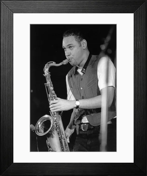 Framed Print : Joshua Redman, North Sea Jazz Festival, The Hague, Netherlands, 1995. Creator: Brian Foskett Framed Print : Joshua Redman, North Sea Jazz Festival, The Hague, Netherlands, 1995. Creator: Brian Foskett