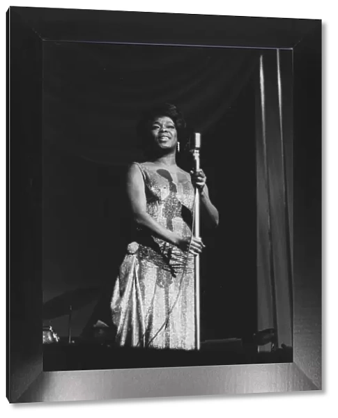 Sarah Vaughan with the Count Basie Orchestra, London, 1963. Creator: Brian Foskett