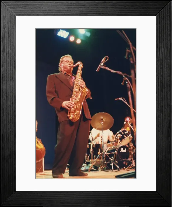 Framed Print : Stan Getz, North Sea Jazz Festival, The Hague, Holland, 1988. Creator: Brian Foskett Framed Print : Stan Getz, North Sea Jazz Festival, The Hague, Holland, 1988. Creator: Brian Foskett