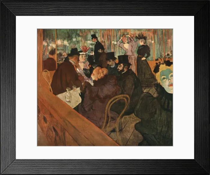 Framed Print : At the Moulin Rouge, 1892, (1952). Creator: Henri de Toulouse-Lautrec Framed Print : At the Moulin Rouge, 1892, (1952). Creator: Henri de Toulouse-Lautrec
