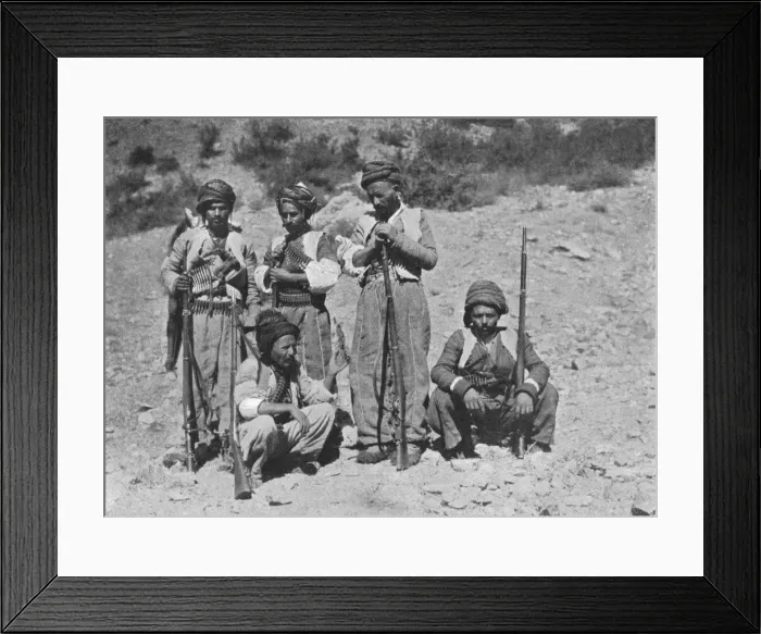 Framed Print : Kurds of Shaykh Sadiks Army, c1906-1913, (1915). Creator: Mark Sykes Framed Print : Kurds of Shaykh Sadiks Army, c1906-1913, (1915). Creator: Mark Sykes