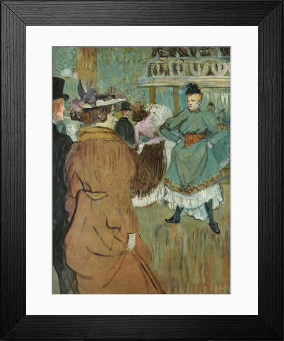 Framed Print : Quadrille at the Moulin Rouge, 1892, (1952). Creator: Henri de Toulouse-Lautrec